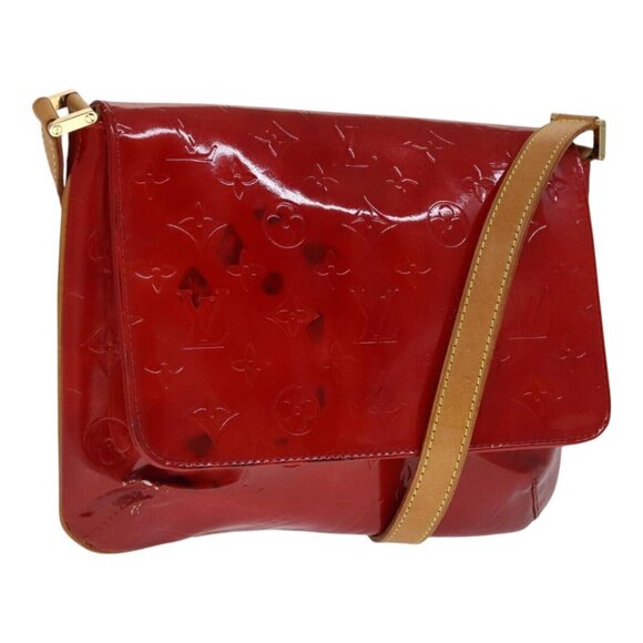 LOUIS VUITTON Monogram Vernis Thompson Street Bag Red M91094 LV Auth 111375 - Picture 1 of 16